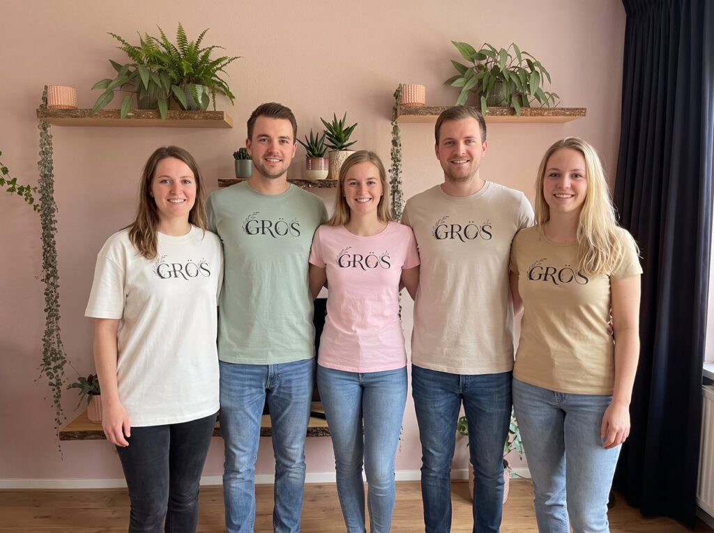 GRÖS t-shirts in vijf kleuren